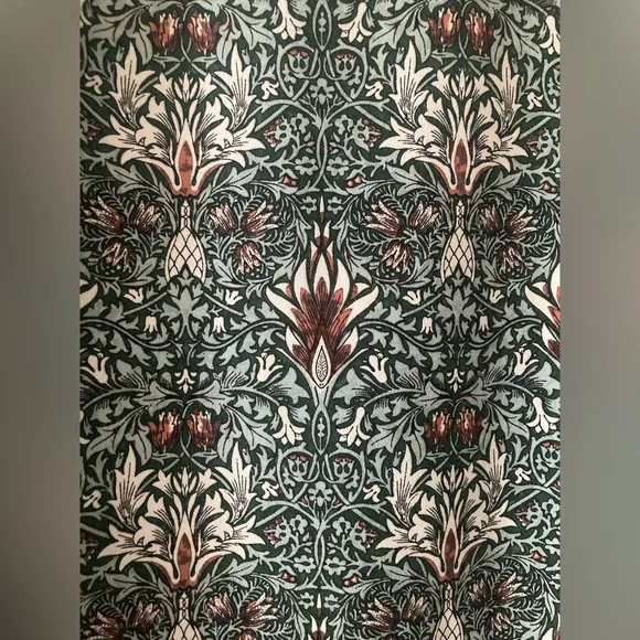 H&M - Morris & Co sleeve tie mini dress in green snake head pattern - Picture 4 of 5